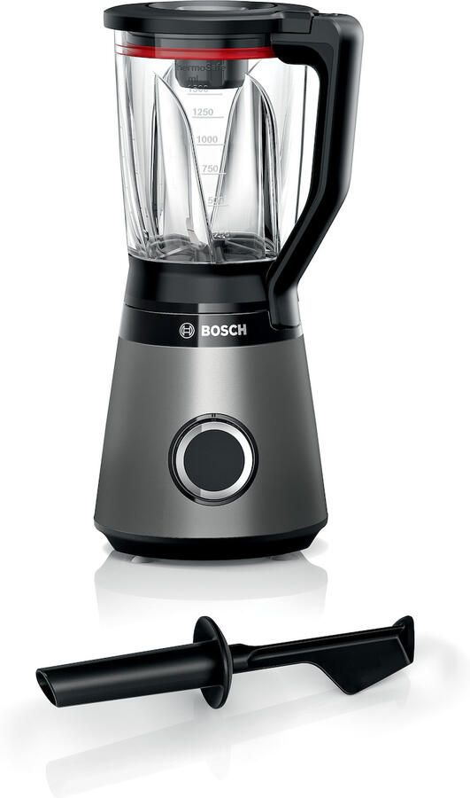 Bosch Serie 4 MMB4192S Blender 1 5L 1200W 10 jaar motorgarantie Met veiligheidsdeksel Zwart Zilver