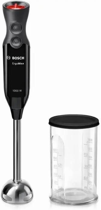 Bosch MS6CB6110 ErgoMixx Staafmixer 1000W 4-bladenmes Inclusief maatbeker 12 snelheidsinstellingen RVS Zwart - Foto 2