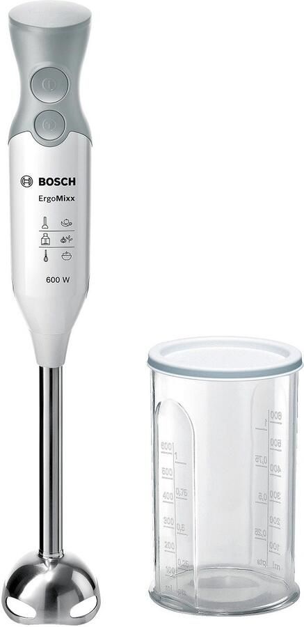 Bosch MSM66110 ErgoMixx Staafmixer 600W Inclusief maatbeker Wit Grijs - Foto 2