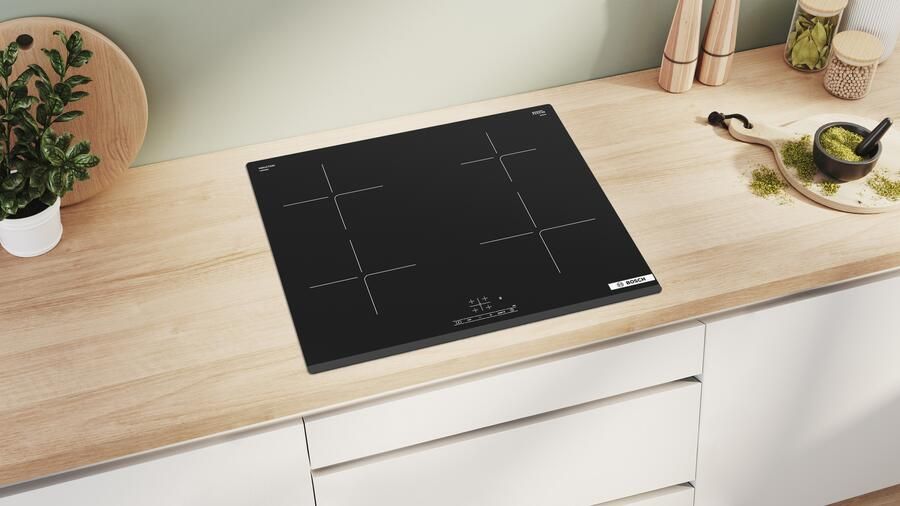 Bosch PIE63KBB5E Serie 4 Inbouw Inductiekookplaat -Nog sneller koken met PowerBoost 60 cm
