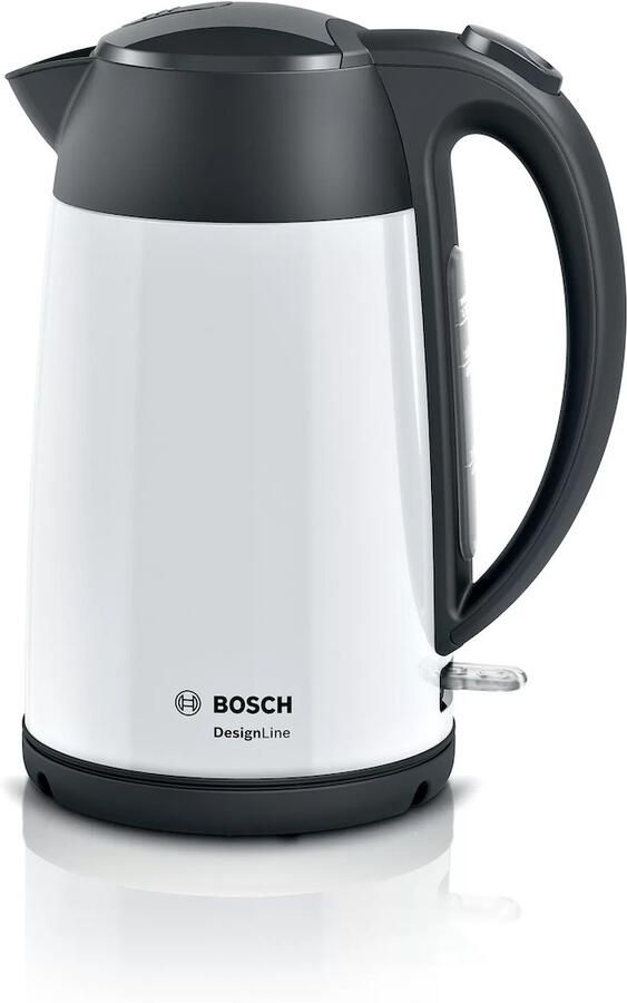 Bosch TWK3P421 DesignLine Waterkoker 1.7L 2400W Wit Zwart