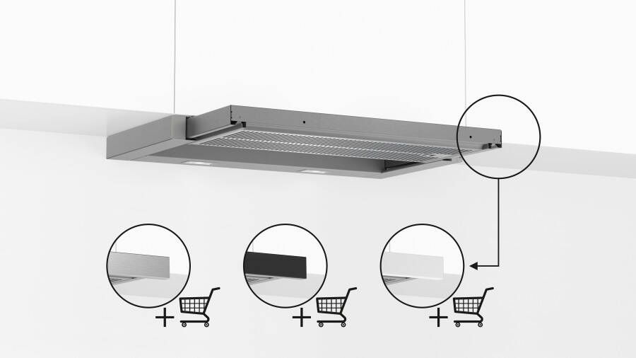 Bosch Serie 4 DFR067A52 afzuigkap Semi-inbouw (uittrekbaar) Zilver 399 m³ uur A - Foto 7
