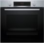 Bosch HBA514BS3 Serie 4 Inbouwoven 71 l A+ RVS Eenvoudig te reinigen met hydrolyse RVS - Thumbnail 1