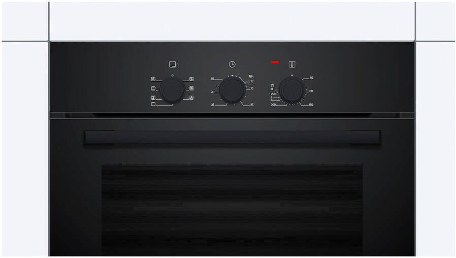 Bosch Siemens HBF011BA2 Serie 2 Inbouwoven 60 x 60 cm Zwart Energielabel A 3D hetelucht