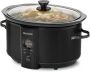 Brabantia Slowcooker 6.5 Liter 320 Watt Warmhoudfunctie Keramische Binnenpan Zwart BBEK1083MB - Thumbnail 1