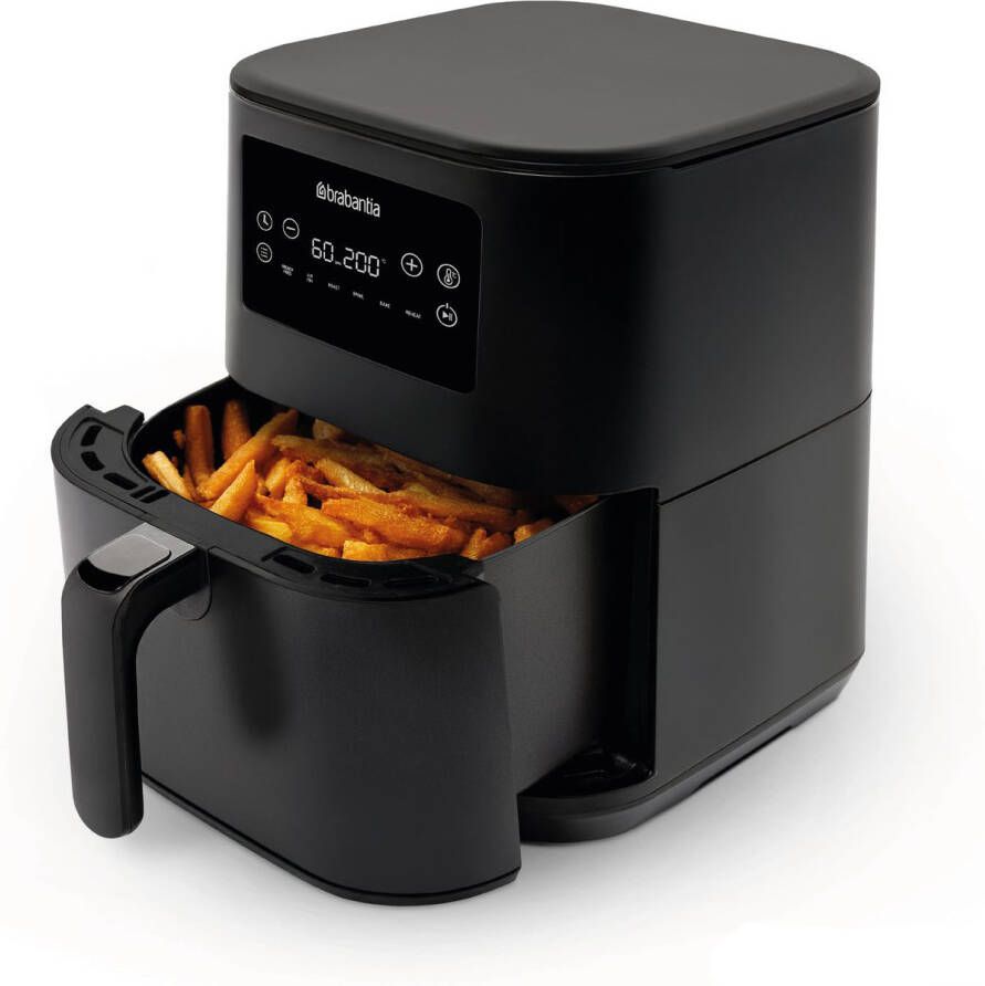 Brabantia Airfryer XXL 5.7 liter Digitaal Touchscreen 6 Kookprogramma's Tot 5 Personen 80ºC tot 200ºC 1700 Watt BBEK1137