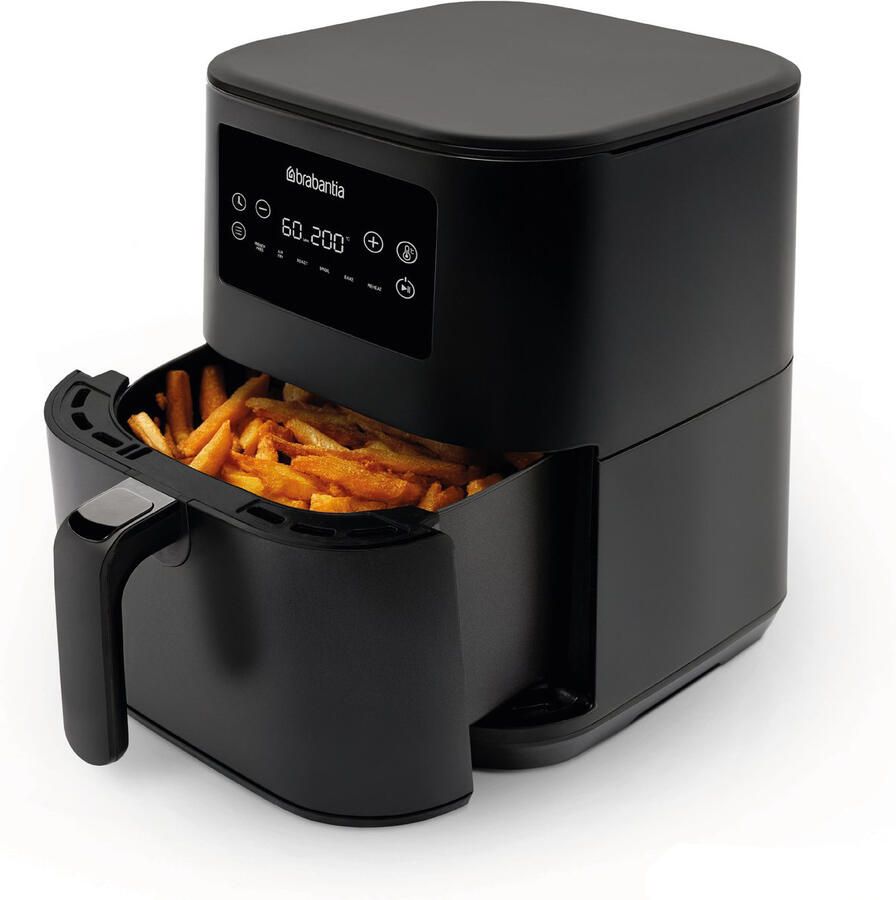 Brabantia Airfryer XXL 5.7 liter Digitaal Touchscreen 6 Kookprogramma's Tot 5 Personen 80ºC tot 200ºC 1700 Watt BBEK1137