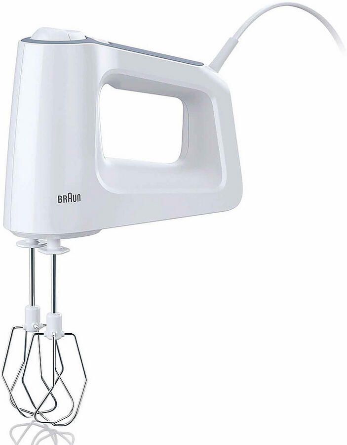 Braun Handmixer MultiMix 3 HM 3100 WH 500 W 5 snelheden + Turbo Verticale motoruitlijning voor minder krachtinspanning