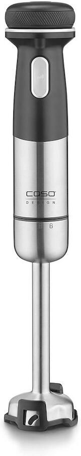 Caso Design CASO Click & Mash Draadloze 4-in-1 Staafmixer Set – 180 Watt – Lithium-Ion Accu – Variabele Snelheidsregeling – Mixbeker 700 ml – Hakbakje 500 ml – RVS