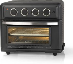 Cuisinart Air Fryer en Hete Lucht Mini Oven TOA60E 7 Programma's 90 seconden opwarmtijd 17 Liter 1 tot 4 personen 6 temperatuurinstellingen tot 230°C Zwart