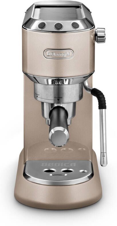De'Longhi Dedica Arte EC885.BG Traditional Barista Pump Espresso Machine Manual Coffee Machine My LatteArt Steam Wand Compact Design 15cm Wide Fit Mug Up to 13cm Beige - Foto 2