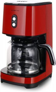 Emerio CME-121593.7 Koffiezetapparaat Rood Zwart Inhoud 1.5L Uitneembare filter