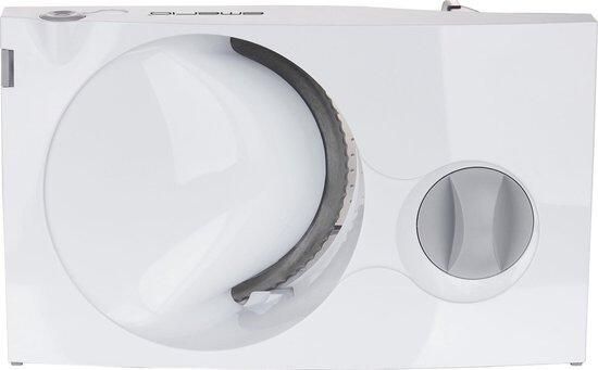 Emerio Multifunctionele Snijmachine 100W Dikte Verstelbaar 0-17mm RVS Seilinger Mes Elektrische Snijmachine voor Brood Kaas en Vlees BPA vrij Anti-slip MS-125000 Allessnijder Wit - Foto 4