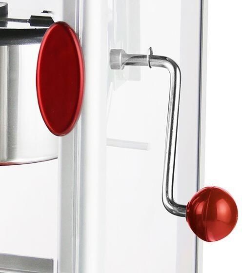 Emerio Popcornmachine Popcornmaker 50g Roersysteem Anti-aanbaklaag Anti-slip 360W Maatbeker POM-120650 Rood Wit - Foto 3