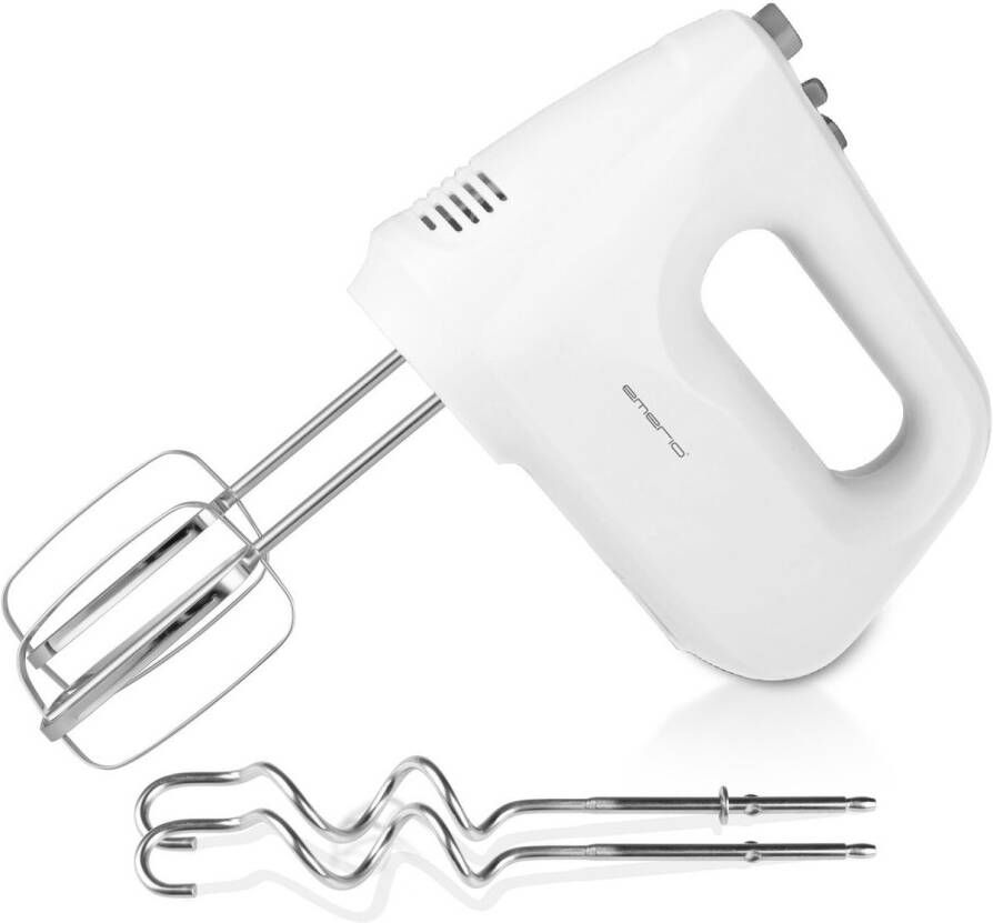 Emerio HM-124178 Staafmixer 250 watt 6 snelheden & turboknop extra lange garde + deeghaak van roestvrij staal (geschikt voor vaatwas) BPA-vrij
