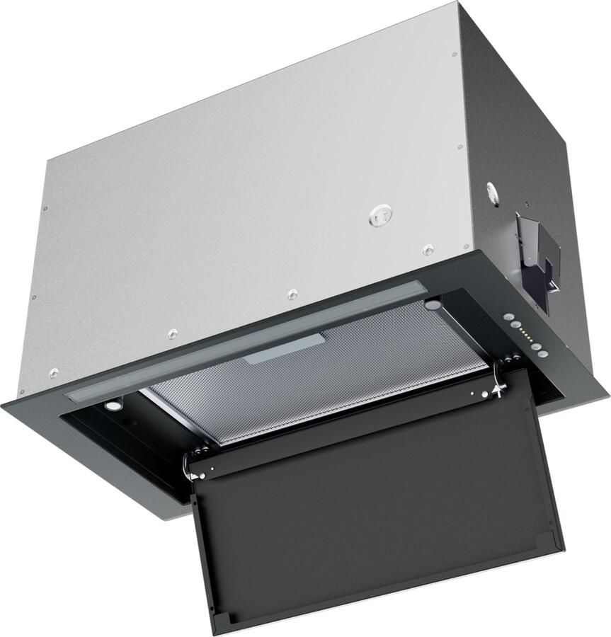 ETNA AI752ZT Inbouw afzuigkap 52 cm Mat zwart 650 m³ h Energielabel B Verlichting met LED strip