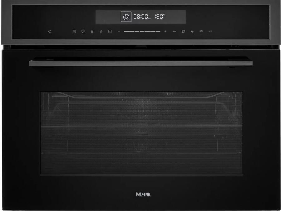 ETNA CM650Ti Inbouw Combi-Oven 50L Black Titanium Full Touch Control Turbo Hetelucht 13 Programma's LED Display 50 250°C
