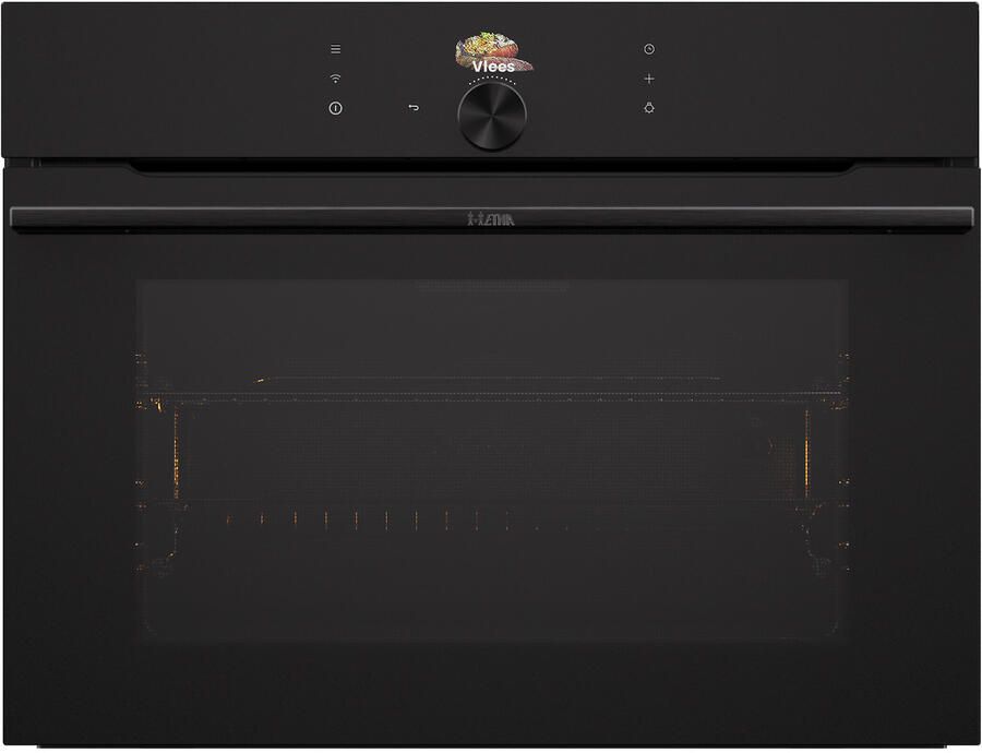 ETNA CM954ZG Oven met magnetronfunctie 45 cm Zwart 50 Liter SoftClose 27 ovenfuncties Turbo hetelucht Pizza Programma Ovenverlichting Kinderslot
