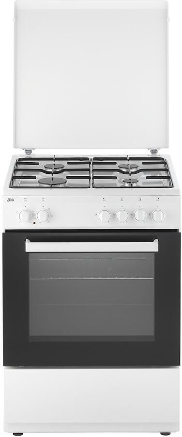 ETNA FGV160WIT Gas elektro fornuis Wit 60 cm Inhoud 72 liter Energielabel A