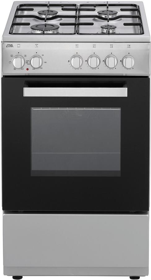 ETNA FGV350RVS Gas elektro fornuis 50 cm RVS 50 liter