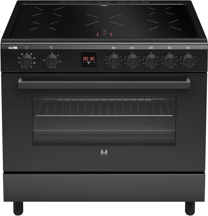 ETNA FI590ZWA Inductiefornuis (90 cm) Zwart glas 3-fase