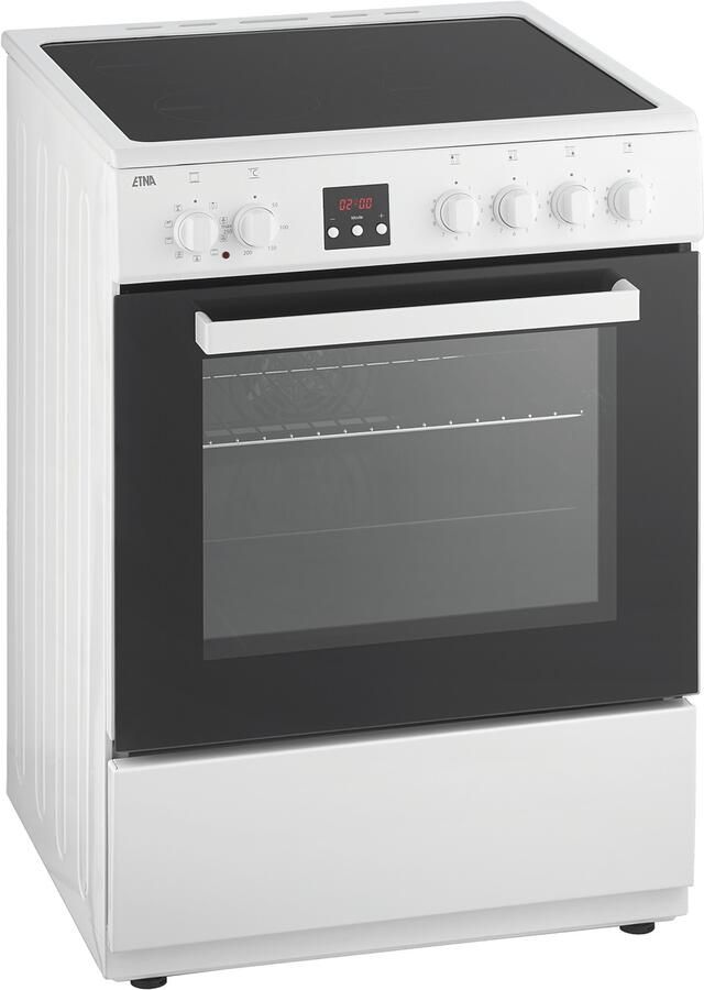 ETNA FIV760WIT Vrijstaand inductie fornuis Wit Elektrische oven met opberglade 4 kookzones 60 cm