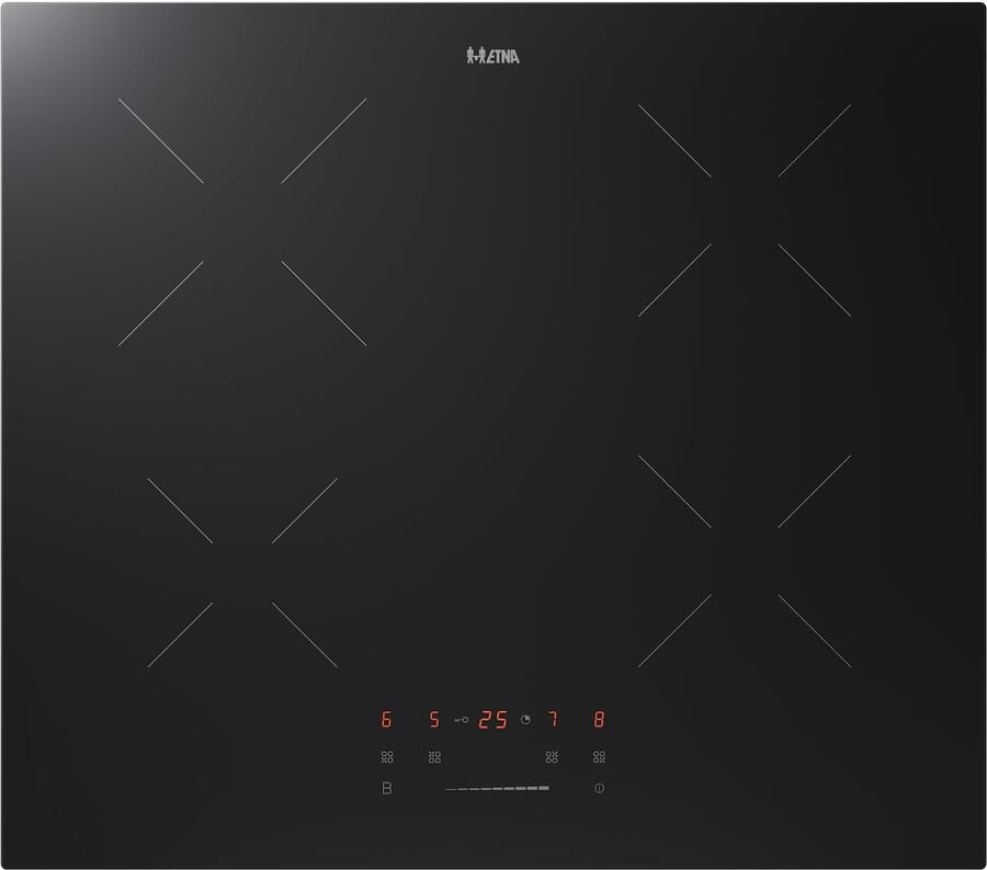 ETNA KI159ZT Inductiekookplaat (59 cm) 4 kookzones Touch control Timers Keramisch glas Wekkerfunctie