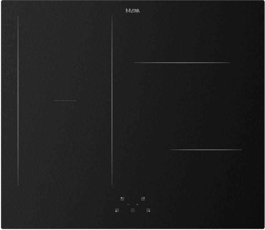 ETNA KIF460MG Inductiekookplaat met koppelbare flexzones Matglas (5x Krasbestendiger) 60 cm breed 1 of 2-fasen tiptoetsbediening panherkenning boostfunctie en timer per zone - Foto 1