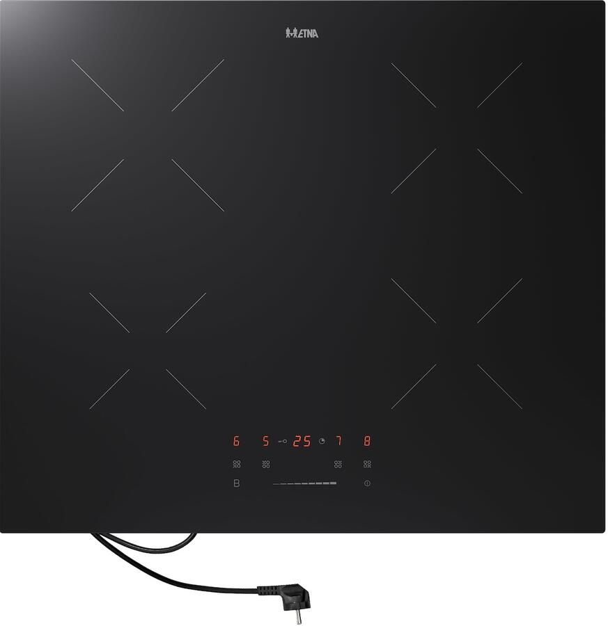 ETNA KIS159ZT Inductiekookplaat (59 cm) Plug & Cook 10 kookstanden Centrale slider Kinderslot 4 timers Boostfunctie