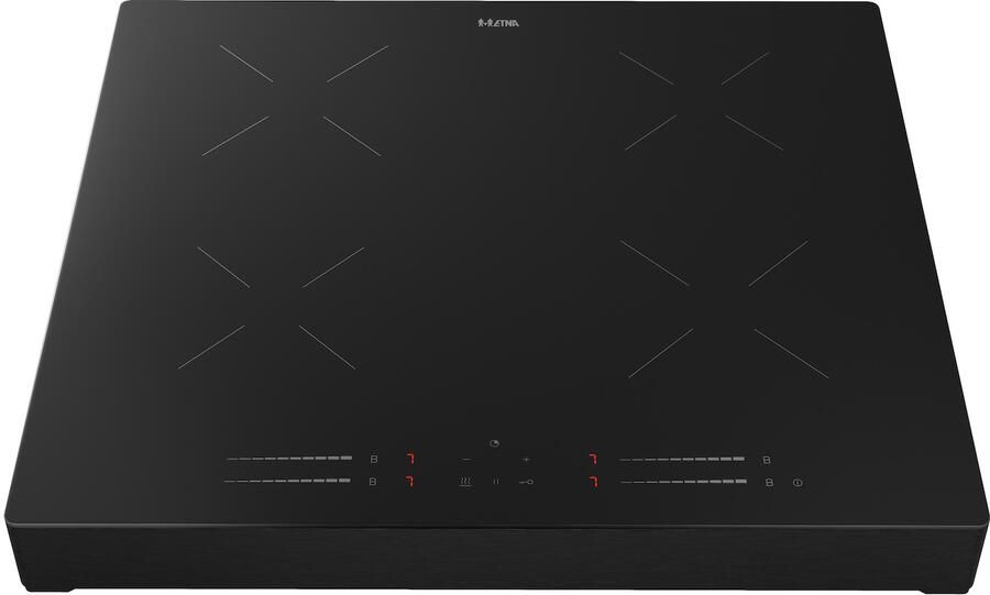 ETNA KIV364ZWA Plug & Cook inductiekookplaat (59 cm) Zwart 4 Kookzones Bediening per zone Centrale aan uit bediening 10 Kookstanden Kinderslot 4 Timers
