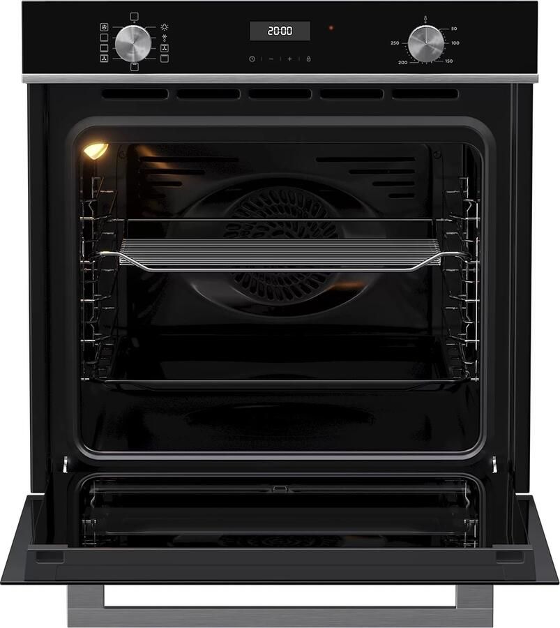 ETNA OM272ZT Oven multifuntioneel 60 cm Zwart A+ LED display Digitale Timer 72Liter Klapdeur Ovenverlichting