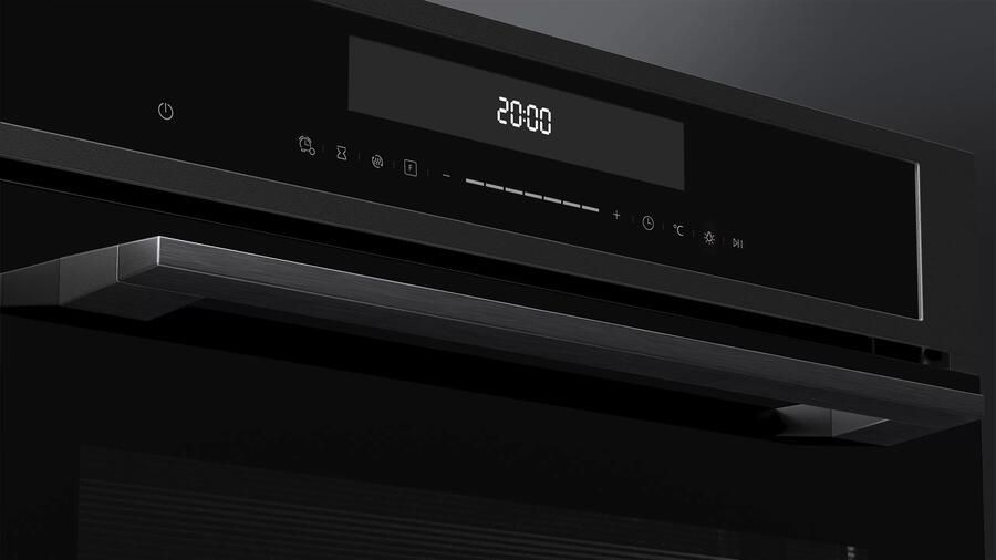 ETNA OP670MZ Oven multifunctioneel met pyrolyse Matzwart 60cm Turbo-hetelucht 30-250°C 72 Liter Grill