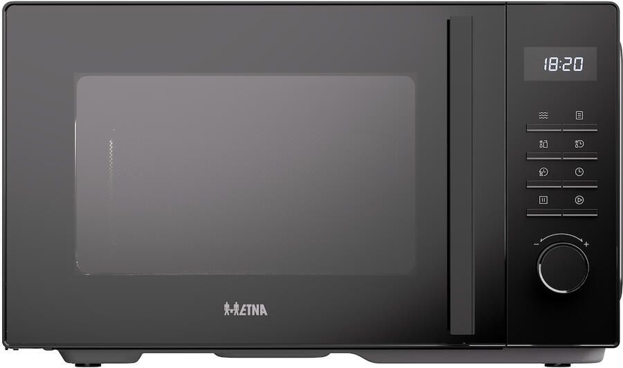 ETNA SMV825 Solo Magnetron – Vrijstaand – 25 liter – 900 watt – 5 standen – 8 automatische programma s – Zwart