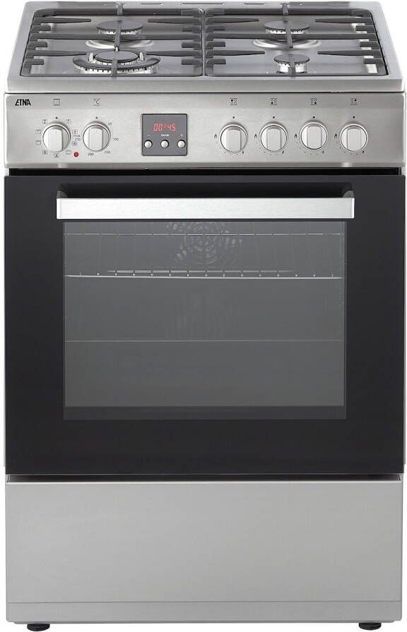 ETNA FGV760RVS Gasfornuis Grijs