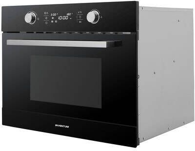 Inventum IMC6044GK Inbouw combi-oven Hetelucht Magnetron Grill 44 liter 45 cm hoog Tot 230°C Zwart RVS - Foto 2