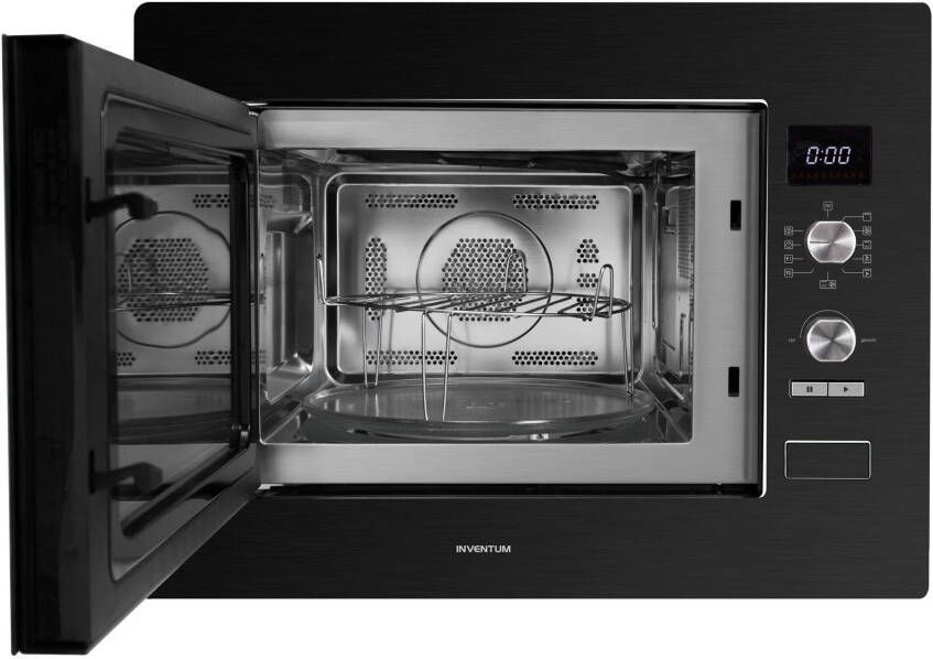 Inventum IMC6132FZWA Inbouw combi-oven Hetelucht Magnetron Grill 32 liter 45 cm hoog Tot 220°C Zwart RVS - Foto 2