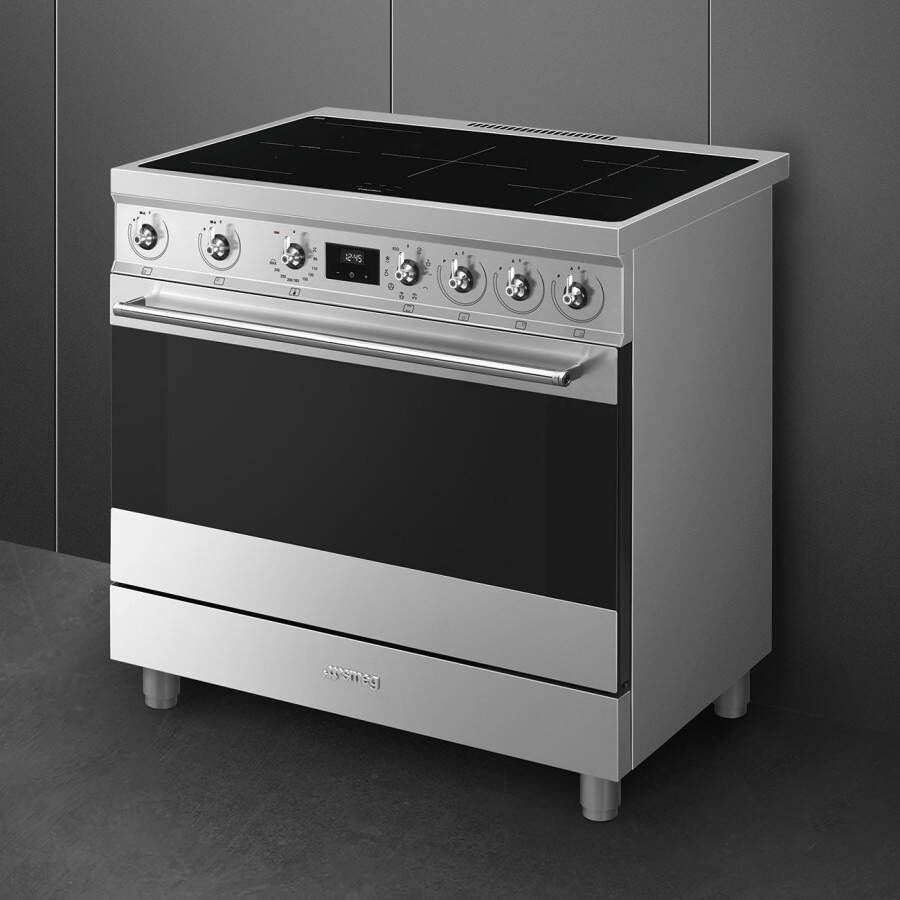 Smeg C9IMX2 Inductie fornuis Grijs