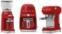 Smeg Elektrische koffiemolen CGF01RDEU Rood Jaren '50-stijl - Thumbnail 2