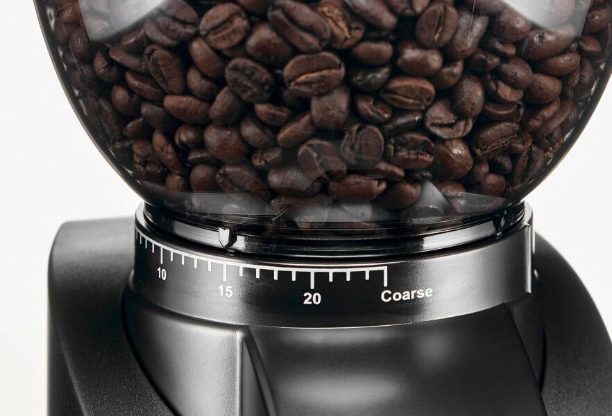 Solis Scala Zero Static 1662 Koffiemolen Elektrisch Koffiemaler met 24 Maalinstellingen Coffee Grinder Antistatisch Zwart