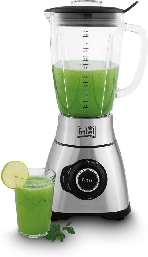 Fritel Blender BL 3890 – High Speed Mixer Smoothiemaker LED Verlichting Auto shut off Ice crush functie 1 8l 1800W
