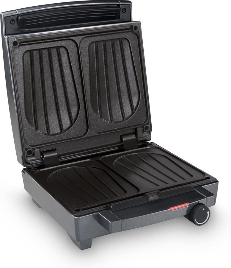 Fritel Croquemachine SW 1451 Tosti-apparaat Croque Monsieur Machine 22x29cm 1400W 2XL Croques Vaste platen Verticale opberging PFAS-vrij - Foto 2