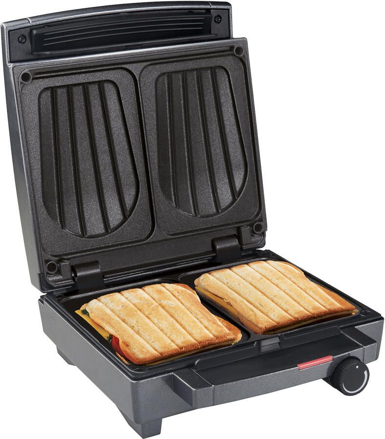 Fritel Croquemachine SW 1451 Tosti-apparaat Croque Monsieur Machine 22x29cm 1400W 2XL Croques Vaste platen Verticale opberging PFAS-vrij
