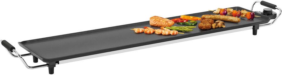 Fritel Teppanyaki TY 1897 Bakplaat XXL Tafelgrill 90x22 cm 1800W 5 Standen PFAS-vrij 4 tot 8 Pers. Antiaanbak