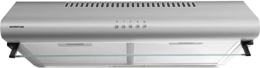 Inventum AKO6012RVS onderbouw afzuigkap 60 cm Afzuigcapaciteit 326 4 m3 h Geschikt voor grote keuken 3 standen Ledverlichting Luchtafvoer en recirculatie RVS