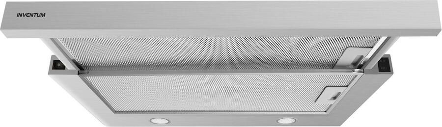 Inventum AKV6004RVS vlakscherm afzuigkap 60 cm Afzuigcapaciteit 325 m3 h Geschikt voor grote keuken 3 standen Ledspots Luchtafvoer en recirculatie RVS