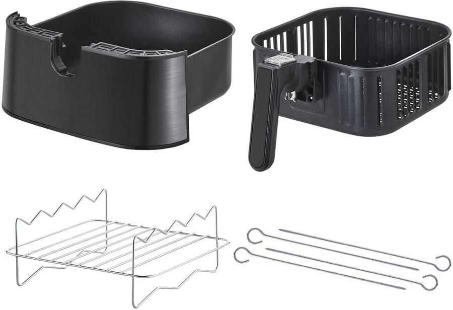 Inventum GF500HLDB Airfryer Hetelucht friteuse 5 liter 8 automatische programma's 80 tot 200°C 1700 watt Zwart - Foto 3