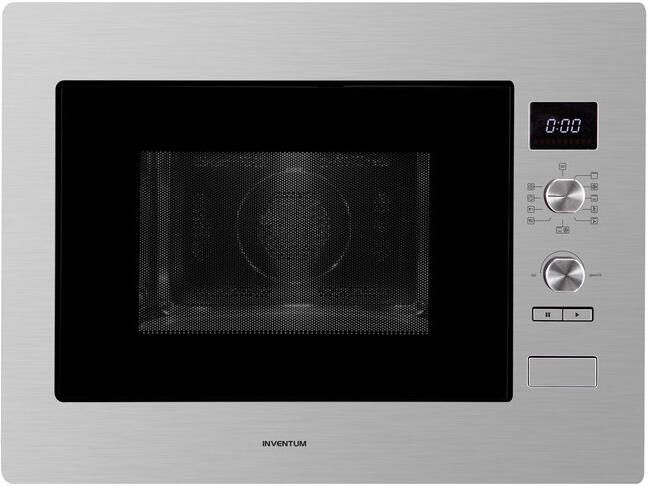 Inventum IMC6132F Inbouw combi-oven Hetelucht Magnetron Grill 32 liter 45 cm hoog Tot 220 graden RVS Zwart