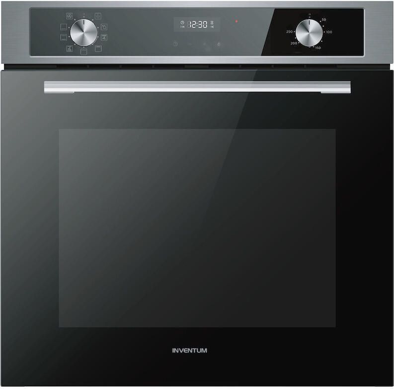 Inventum IOM6072RK Inbouw combi-oven Multifunctioneel Grill 72 liter 60 cm hoog Tot 250 graden Zwart RVS