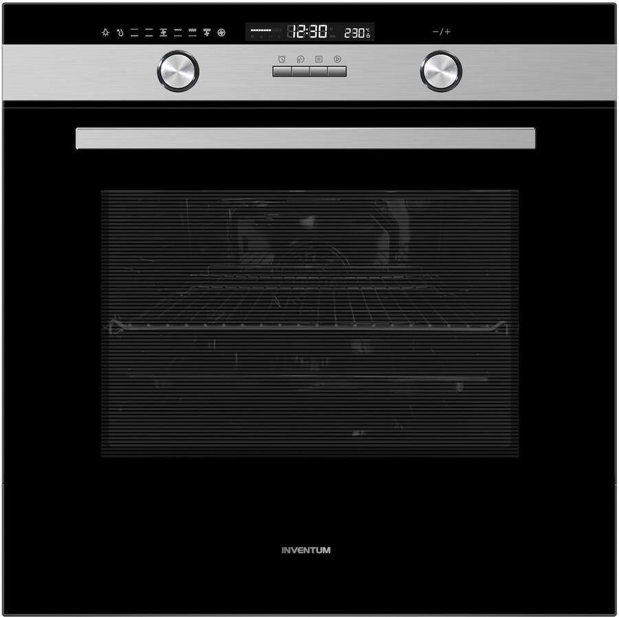 Inventum IOM6170RK Inbouw combi-oven Multifunctioneel Hetelucht Grill 70 liter 60 cm hoog Tot 250 graden Zwart RVS