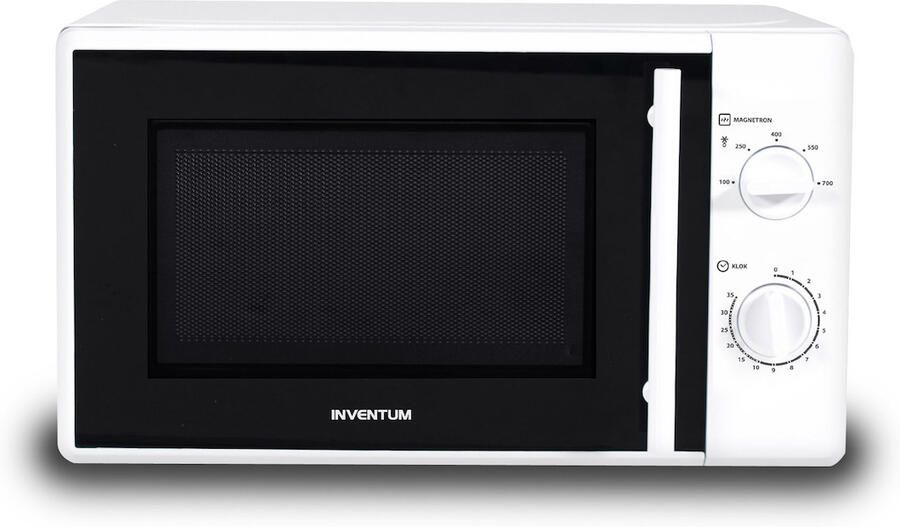 Inventum MN205S Vrijstaande solo-magnetron 20 liter 700 watt Wit Zwart